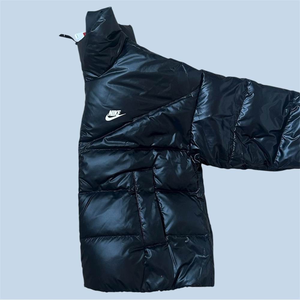 Nike Black Puffer Jacket w/ Backpack Straps